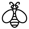abeja de miel icono